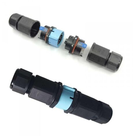 2 Connettori Veloce IP68 Forma I Manicotto Collegamento Cavo Esterno 3P 121x30mm