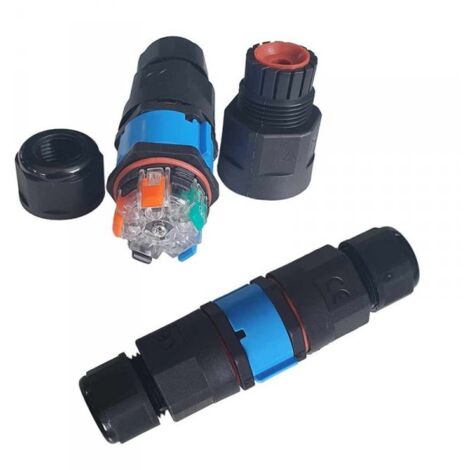 2 Connettori Veloce IP68 Forma I Manicotto Collegamento Cavo Esterno 5P 112x30mm