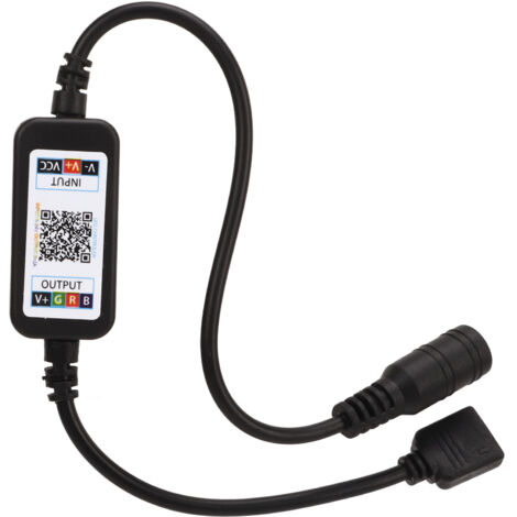 2 Contrôleurs LED Mini Bluetooth RGB avec Synchronisation Musicale USB 5V DC 5‑24V pour Bandes LED 5050 4 Broches