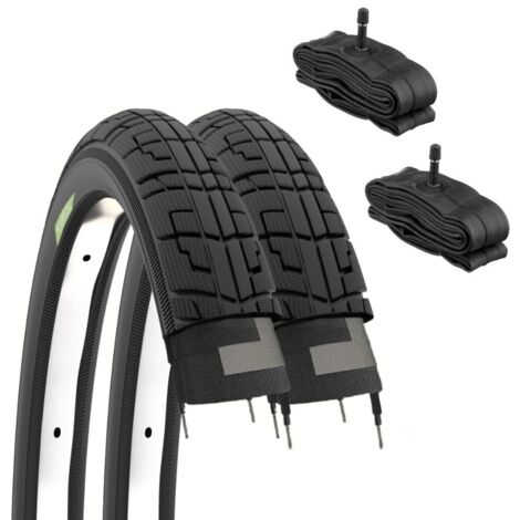 2 COPERTONI 12 1/2 X 1.75 2 1/4 (47-203) + CAMERE AMERICA PNEUMATICI PER BICI CITY BIKE