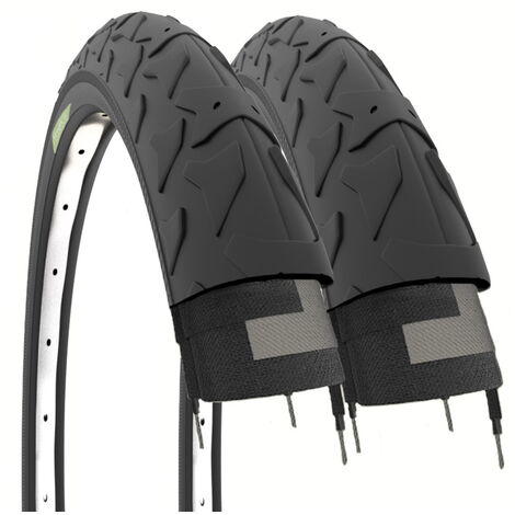 2 COPERTONI 16X1.95 (50-305) PNEUMATICI TASSELLATI NERI MTB 16 BMX BIMBA CITY