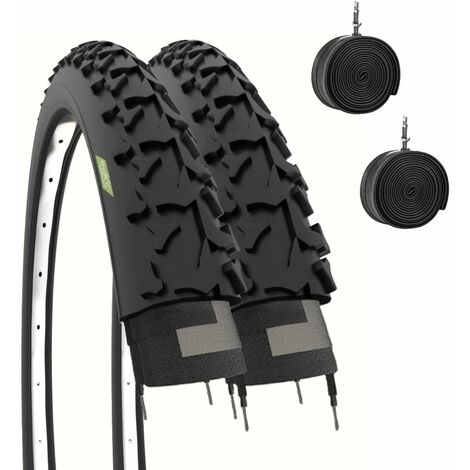 2 COPERTONI 26 X 1.90 + CAMERE GOMME BICI 26" MTB MOUNTAIN BIKE ADULTO UNISEX
