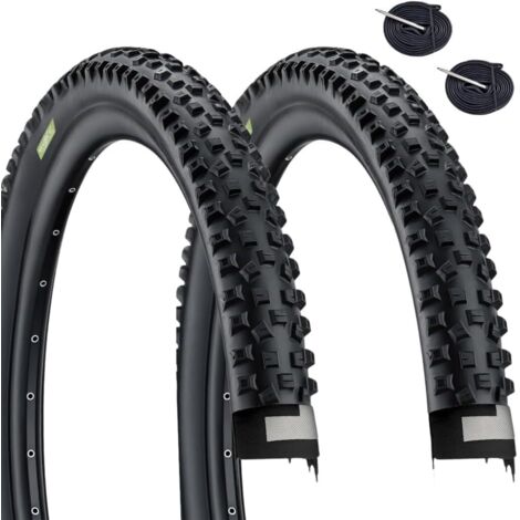 2 Copertoni 29 x 2.25 (57-622) + Camere d'aria Pneumatici bici MTB 29 Pollici per Mountain Bike con protezione Antiforatura - Ideale per Percorsi Fuoristrada