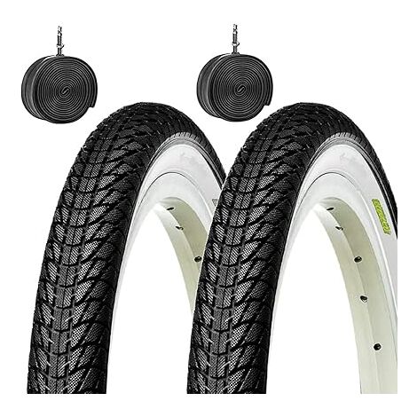 2 COPERTONI +CAMERE PNEUMATICI STRADALI BICI CITY BIKE BAMBINO
