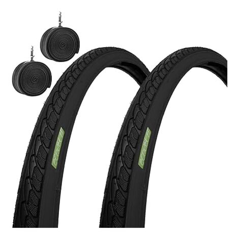 2 Copertoni Gravel 700x35 + Camere Pneumatici Pieghevoli Bici AdultoTrekking Bike Ciclocross Off-Road Ecovelo