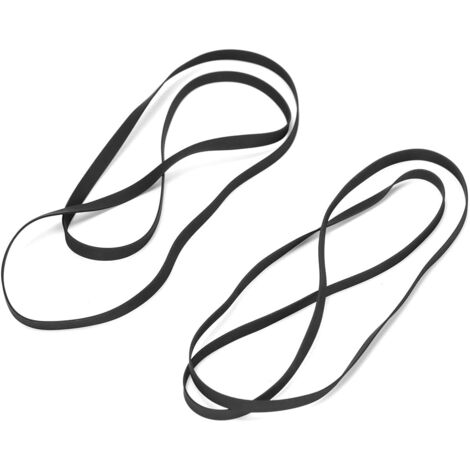 2 correas de transmisión para tocadiscos (circunferencia aproximada de 600 mm, ancho de 5 mm) para la reparación, sustitución y mantenimiento de la mayoría de los tipos de correas.