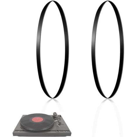 2 correas elásticas de goma para tocadiscos – repuesto – robustas y duraderas – ancho: 5 mm, largo: 200 mm