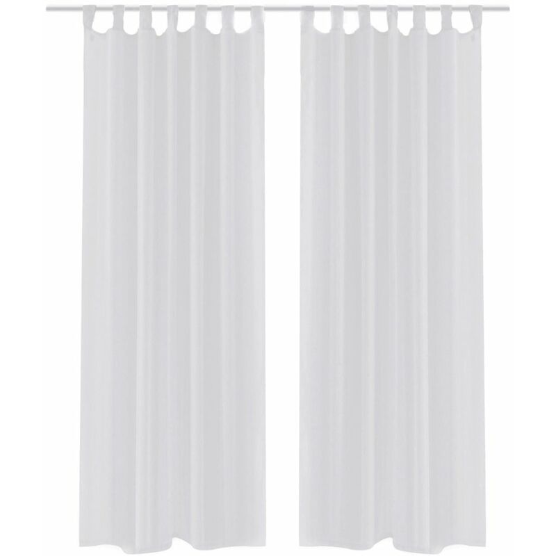 

2 Cortinas blancas transparentes 140 x 225 cm