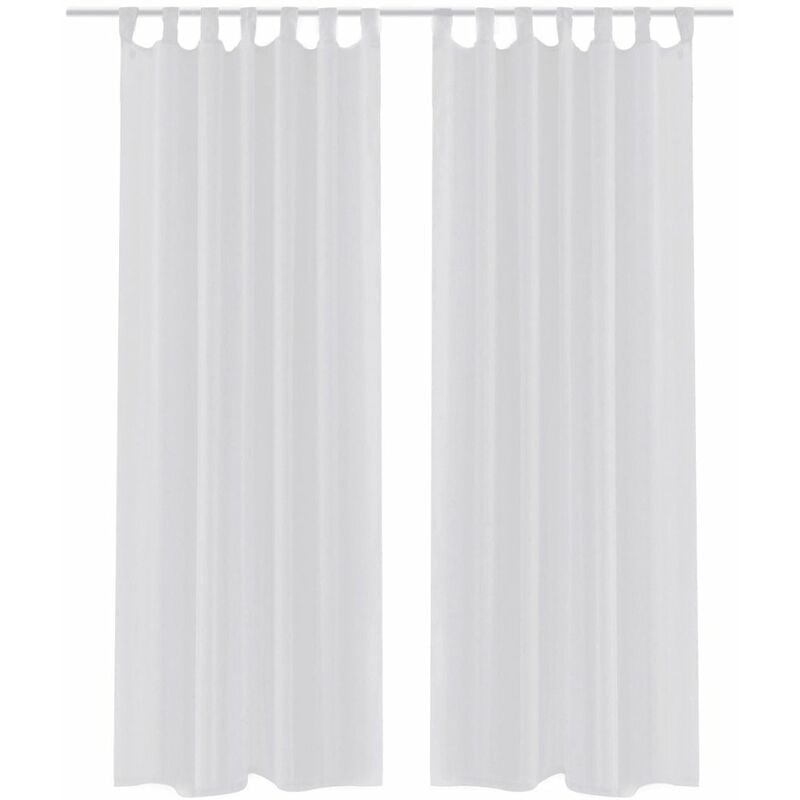 

2 Cortinas blancas transparentes 140 x 225 cm