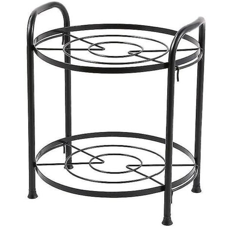 2 couches Organisateur de cuisine Pots Rangement Rack Planche à découpe Support Ustensiles de cuisine Pan Shelf