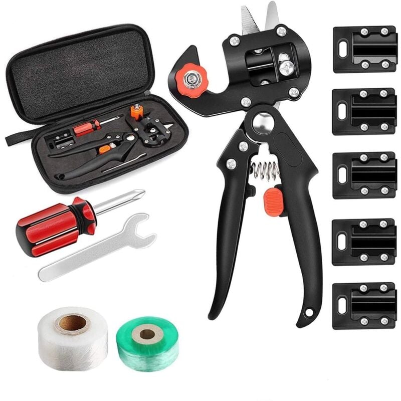 2 couleurs 4 pièces Kit outils du jardinier avec diverses élasticités, ruban de greffage outil de greffage Buddy ruban greffage ruban de greffage de
