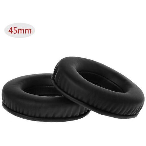 2 coussinets d'oreille souples de rechange pour casque audio - 45 mm