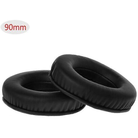 2 coussinets d'oreille souples de rechange pour casque audio - 90 mm