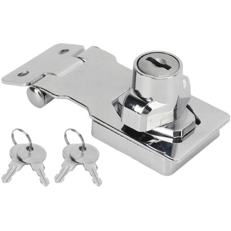 2 Crémones en Alliage de Zinc avec Poignée Rotative pour Tiroirs, Boîtes aux Lettres et Portes de Placard - Lot de 2