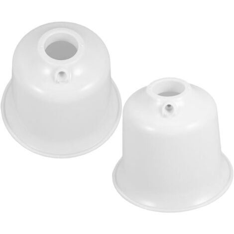 2 cubiertas cónicas decorativas para ventiladores de techo con placas antipolvo de fácil instalación para reemplazo y mantenimiento del ventilador.