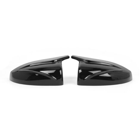 2 cubiertas negras para espejos retrovisores laterales de ABS - Compatibles con Audi RS3 2014-2020 OEM 8V0857528E/7E