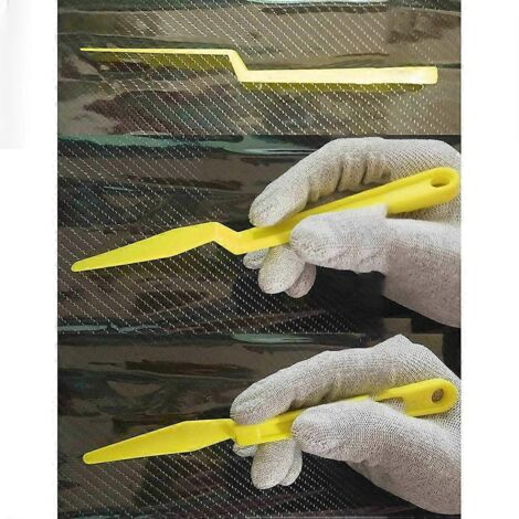 2 Cuillères Long Manche Racloir Coins Grattoir Outil Vitre Voiture Tint Film Vinyle Auto Wrap Accessoire