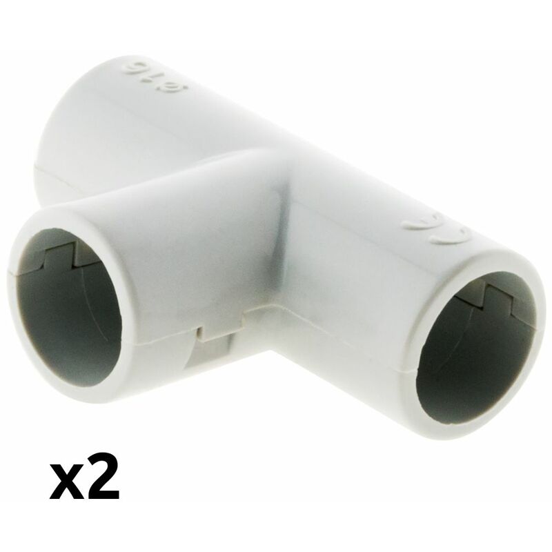 

2 derivaciones T para tubos - 16 mm - Zenitech