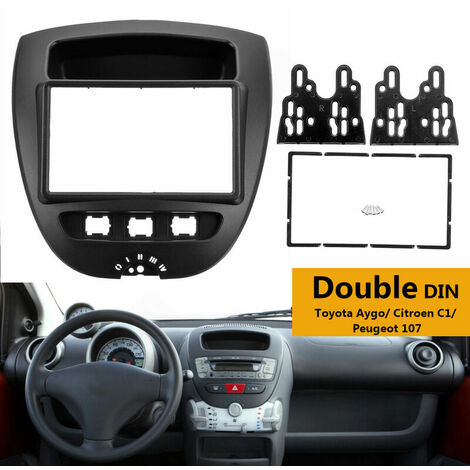 2 Din Car Stereo Radio Fascia Panel Plate Frame CD Panel Dashboard Audio Frame For Toyota Aygo For Citroen C1 For Peugeot 107
