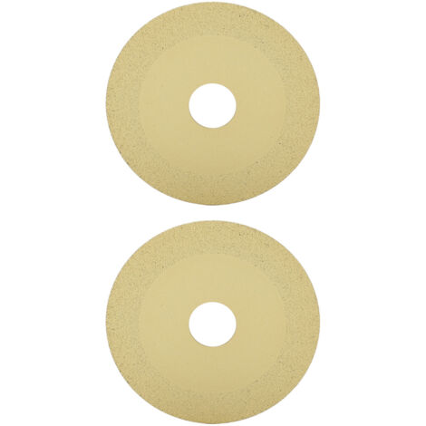 2 Disques Diamant 22mm Alésage 100mm Diamètre 15mm Largeur pour Découpe Verre Carrelage Bouteille Cristal Champagne