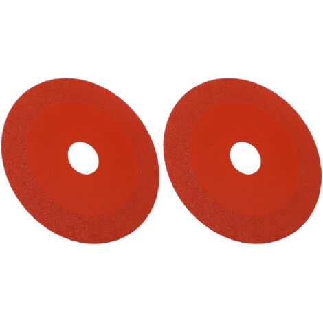 2 Disques Diamant pour Meuleuse, Lames de Scie pour Céramique et Verre, Coupe Précise, Rouge