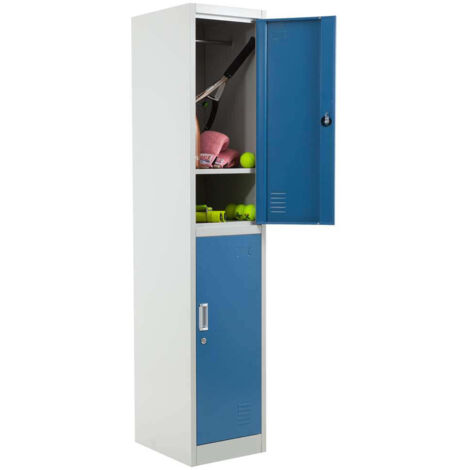2 Door Steel Locker 1850mm H x 380mm W x 450mm D