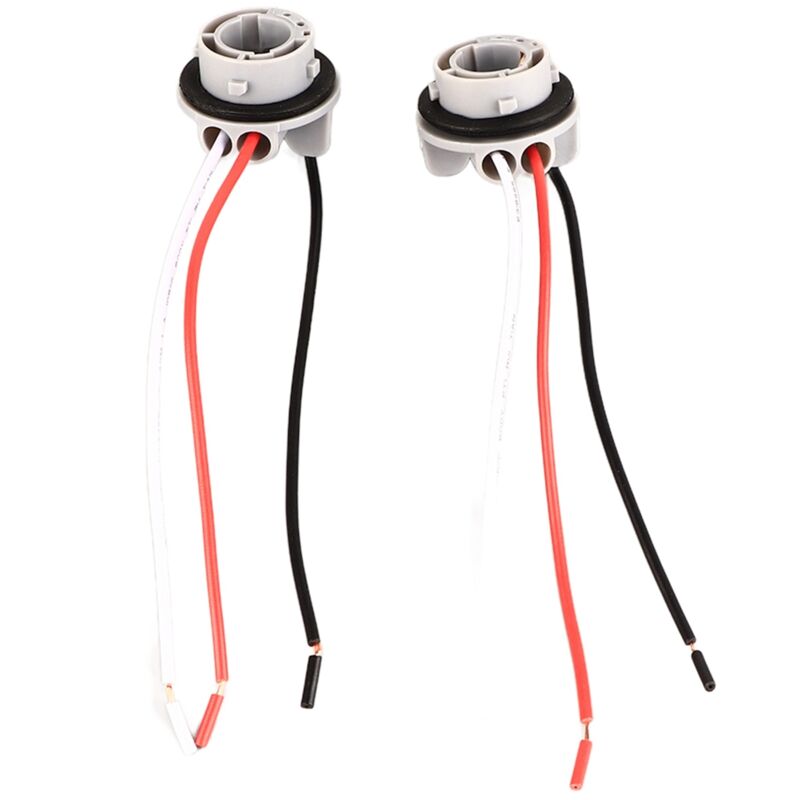 2 douilles pour ampoules LED 1157 (clignotants et feux stop) avec adaptateur, connecteur et câble de câblage