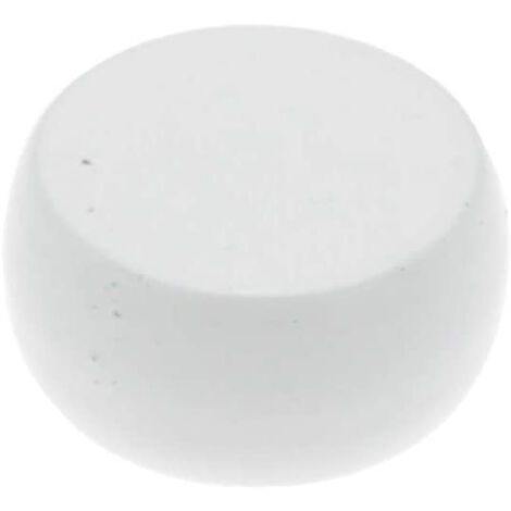 2 Embouts Bouchon Acier - Blanc - Diamètre 16