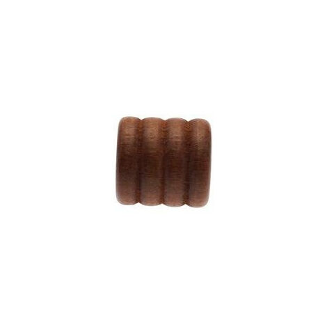2 Embouts Cabochon - Décor Merisier - Diamètre 20