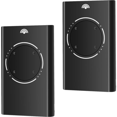 2 - Émetteur De Portail - Télécommande 868 MHz - 4 Canaux - Compatible Faac XT4 XT2 SLH - Pour Portail Et Garage - Noir