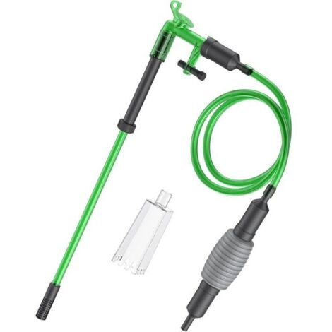 2 en 1 Aquarium Changeur d'eau, Kit de Aspirateur Aquarium avec Siphon, Nettoyeur de Gravier pour Nettoyage Aquarium