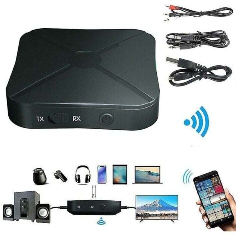 2 en 1 Bluetooth Transmetteur Récepteur Adaptateur Sans Fil Tv Stéréo Audio