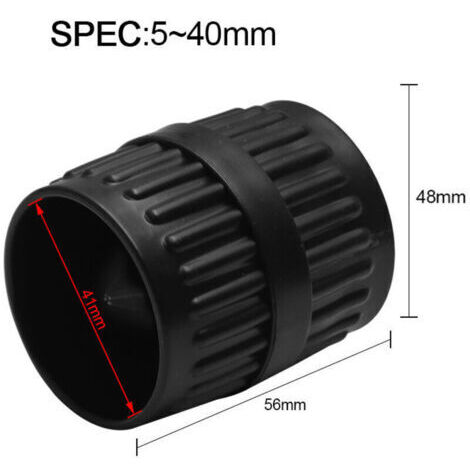 2 en 1 Ebavureur Cuivre - ébavureur pour Tubes, Universel 0-40mm à L'intérieur et à L'extérieur pour Tubing Outils a Ebavurer
