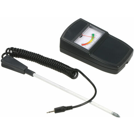 2-en-1 El pH del suelo y la humedad del metro del suelo Kit de prueba de humedad del suelo de la acidez y la alcalinidad del analizador de la acidez del medidor Sonda desmontable para la cubierta del