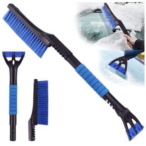 2 en 1 Grattoir Voiture avec Balais à Neige pour Auto, Grattoir Pare Brise,Amovible grattoir à Glace Longue avec poignée Ergonomique