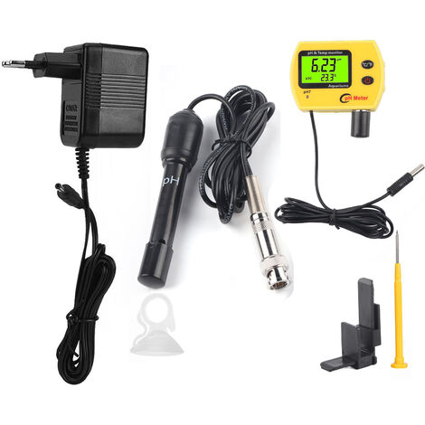 2-en-1 Portable haute précision température PH testeur mètre analyseur de qualité de l'eau Monitor220V EU Plug