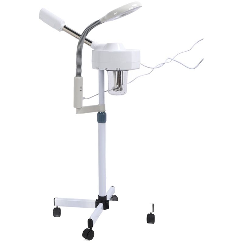 Rapanda - 2 en 1 Vapozone Esthetique Professionnel, Vapeur Visage 5X Lampe, Loupe Esthetique sur Pied Machine Vapozone Professionnel pour Salon de