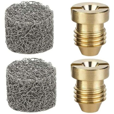 2 Ensembles Buse de Canon à Mousse et Machine à Mousse pour Canon à Mousse Neige Universel Les Embouts à Buse à Orifice Laveuse Haute Pression Embout de Buse 1.1 mm Thread et Filtre 4000 PSI