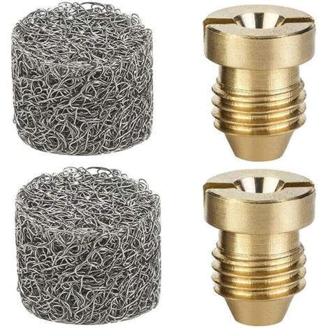 2 Ensembles Buse de Canon à Mousse et Machine à Mousse pour Canon à Mousse Neige Universel Les Embouts à Buse à Orifice Laveuse Haute Pression Embout de Buse 1.1 mm Thread et Filtre 4000 PSI