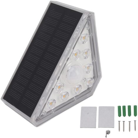 2 Ensembles de Lampes Solaires pour Escaliers, Blanc Chaud, étanche IP68, Conception de Lentille Optique pour Escaliers de Jardin, éclairage Décoratif de Cour