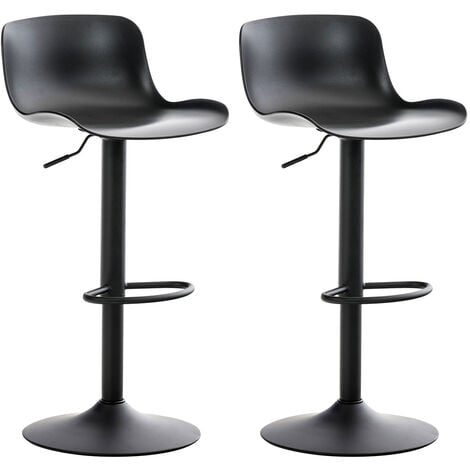 Lot de 2 tabourets de bar Almada en Plastique