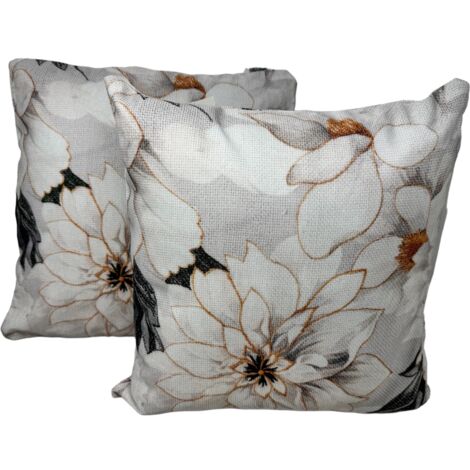 2-er Deko Kissen Set Pfingstrose 40x40 cm Sofakissen für In- und Outdoor mit Füllung