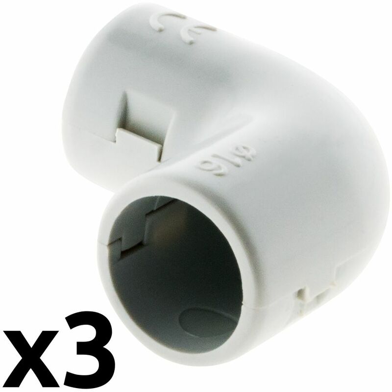 

3 escuadras para tubos 16 mm - Zenitech
