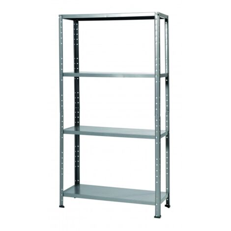 2 Estanterías base 60 con tornillos Grima, 4 niveles, 40 kg, L 60 x P 30 x H 140 cm