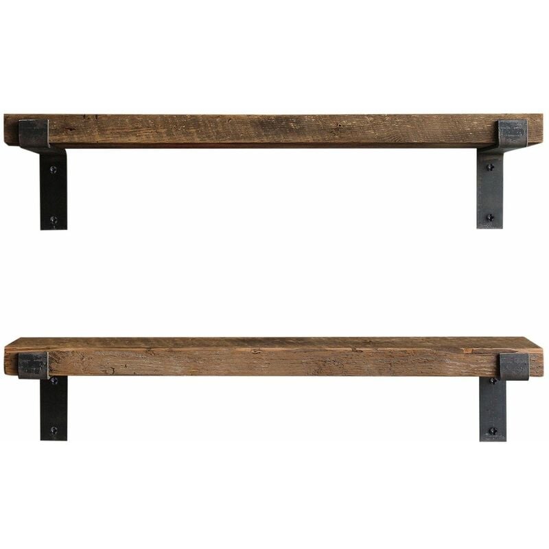 2 Etagères murales design industriel Lamo