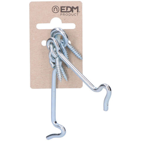 2 fermagli a doppia vite da 75 mm in zinco in pendente in cartone EDM