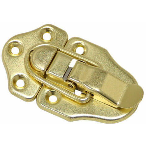 2 Fermoir à Bascule loquets Verrou à Bascule Fermeture a Levier Fermeture pour Coffret à Bijoux Coffrets Cadeaux Coffre à Outils Valise et Coffre - Or