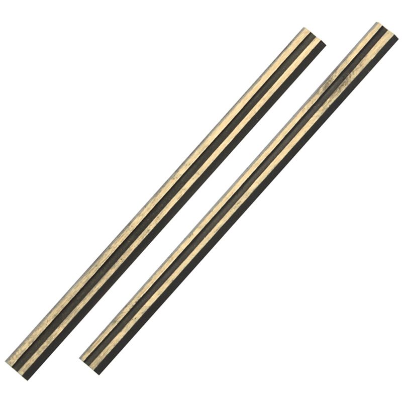 2 fers de rabot carbure de tungstène 80 x 5,5 x 1,1 mm Silverline 273237