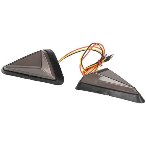 2 feux clignotants LED moto encastrés, indicateurs universels pour moto, clignotants plats moto, signaux à LED pour motocyclette, kit de 2 pièces.