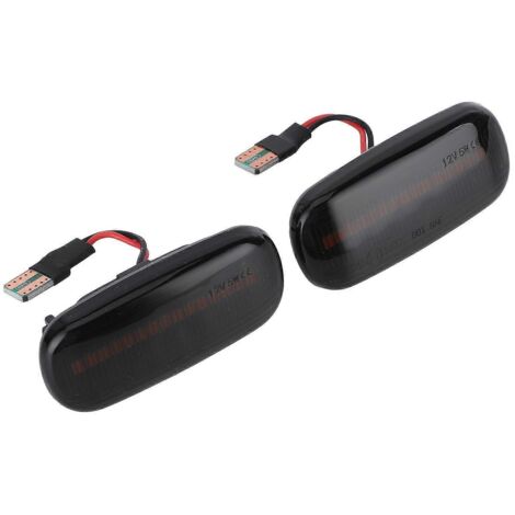 2 Feux de Position LED Latéraux, Clignotants d'Aile de Voiture pour A3 A4 A6 8P 8E 4F, Indicateurs de Signalisation Auto.